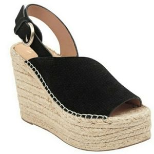 Marc Fisher LTD ANDELA ESPADRILLE WEDGE SANDAL Sz 10
